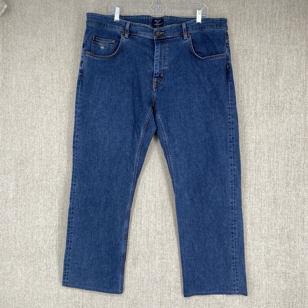 Gant Jeans Mens 40x28 Jason Straight Leg Normal Waist Regular Fit Stretch Denim